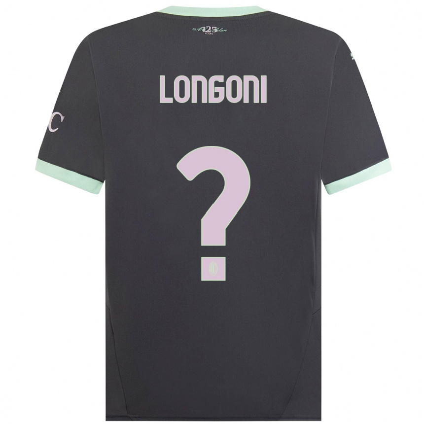 Mujer Fútbol Camiseta Alessandro Longoni #0 Gris Equipación Tercera 2024/25 Argentina