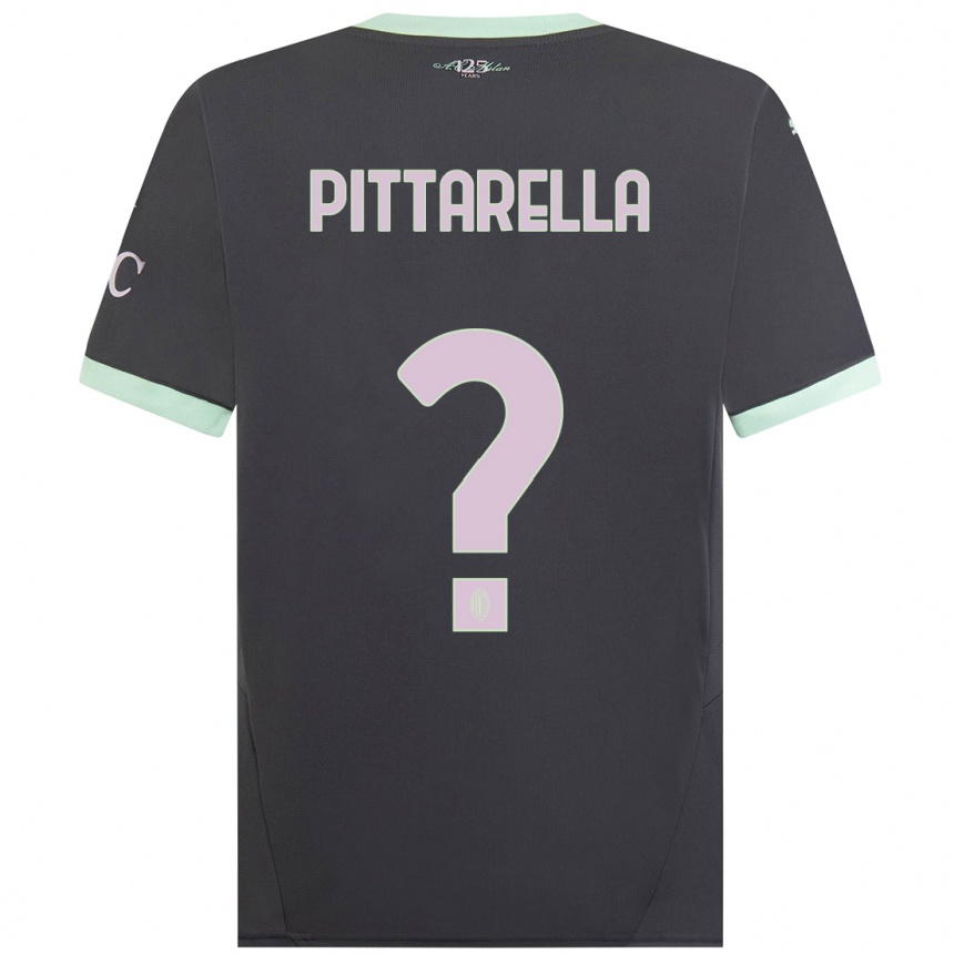 Mujer Fútbol Camiseta Matteo Pittarella #0 Gris Equipación Tercera 2024/25 Argentina