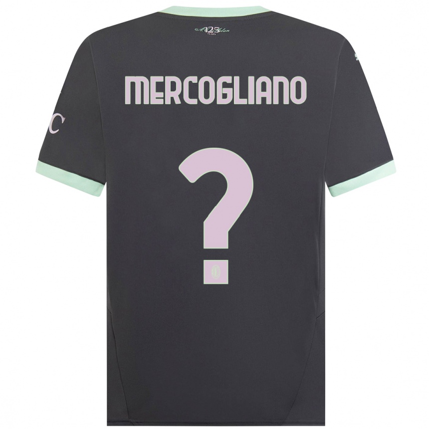 Mujer Fútbol Camiseta Mattia Mercogliano #0 Gris Equipación Tercera 2024/25 Argentina