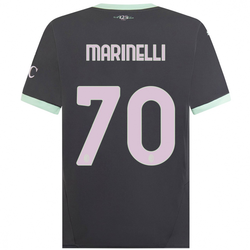 Mujer Fútbol Camiseta Gloria Marinelli #70 Gris Equipación Tercera 2024/25 Argentina