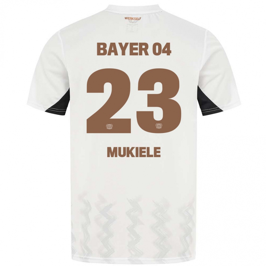 Niño Fútbol Camiseta Nordi Mukiele #23 Blanco Azul Rojo 2ª Equipación 2024/25 Argentina