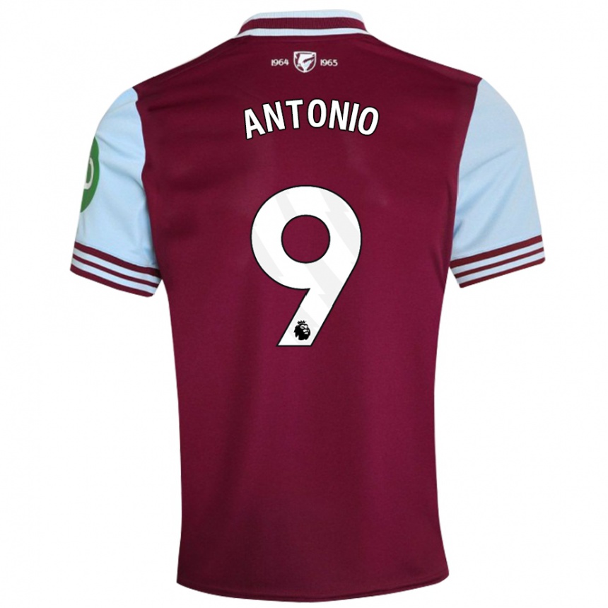 Niño Fútbol Camiseta Michail Antonio #9 Rojo Oscuro 1ª Equipación 2024/25 Argentina