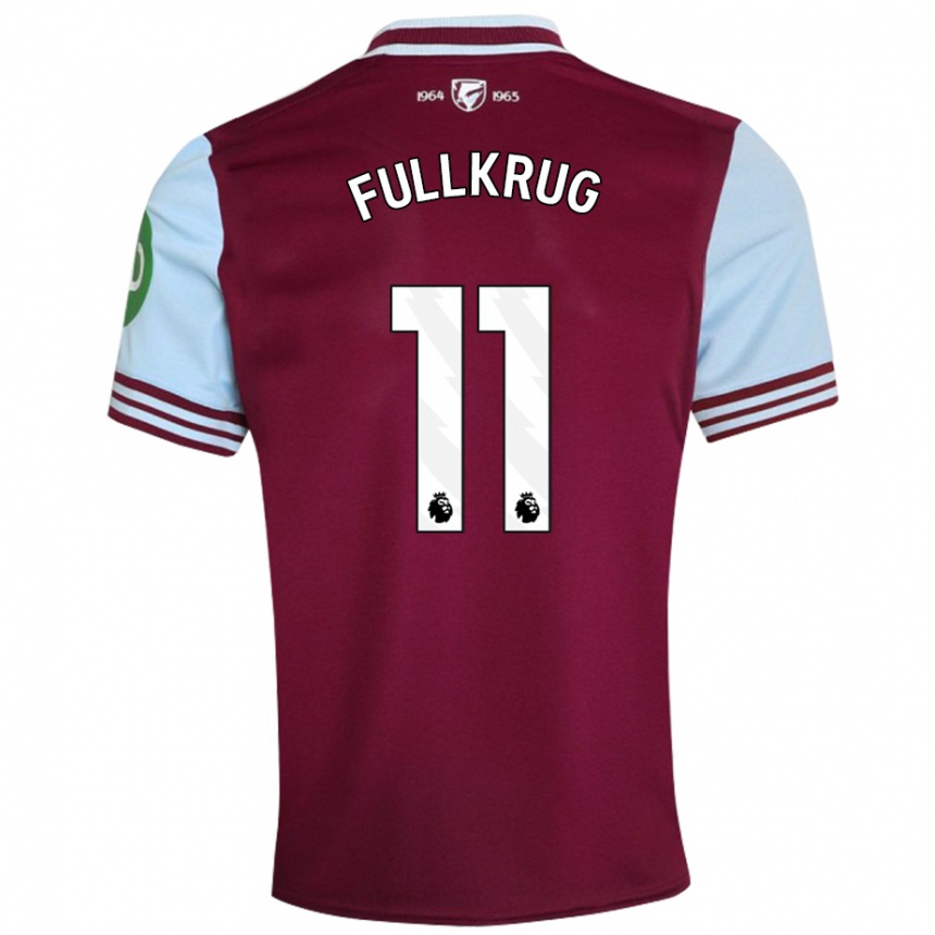 Niño Fútbol Camiseta Niclas Füllkrug #11 Rojo Oscuro 1ª Equipación 2024/25 Argentina