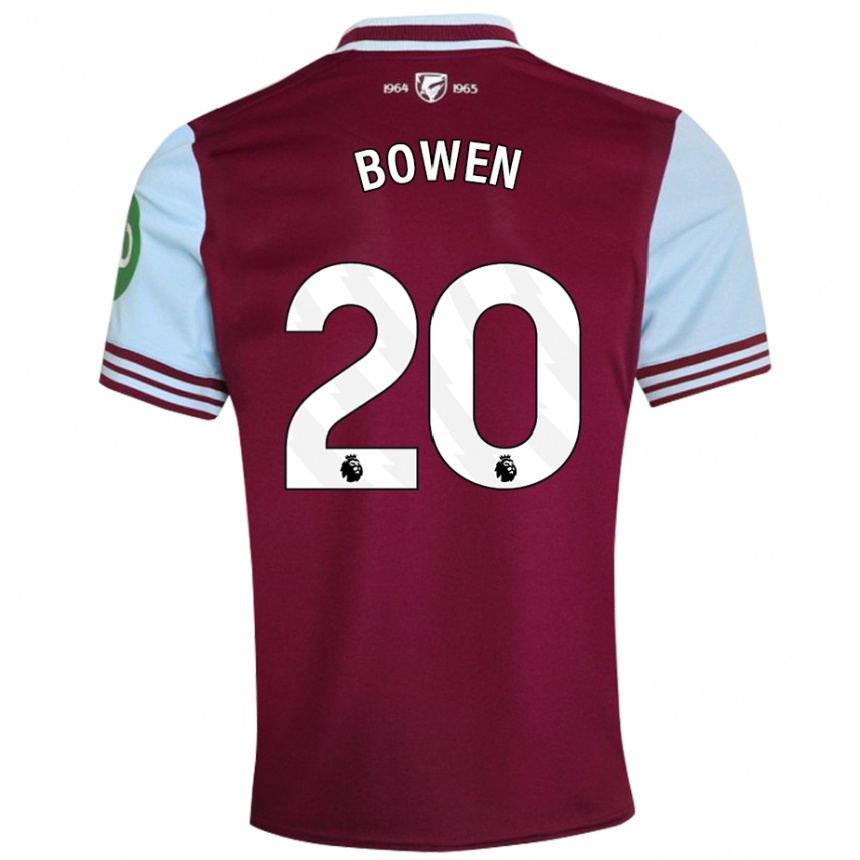 Niño Fútbol Camiseta Jarrod Bowen #20 Rojo Oscuro 1ª Equipación 2024/25 Argentina