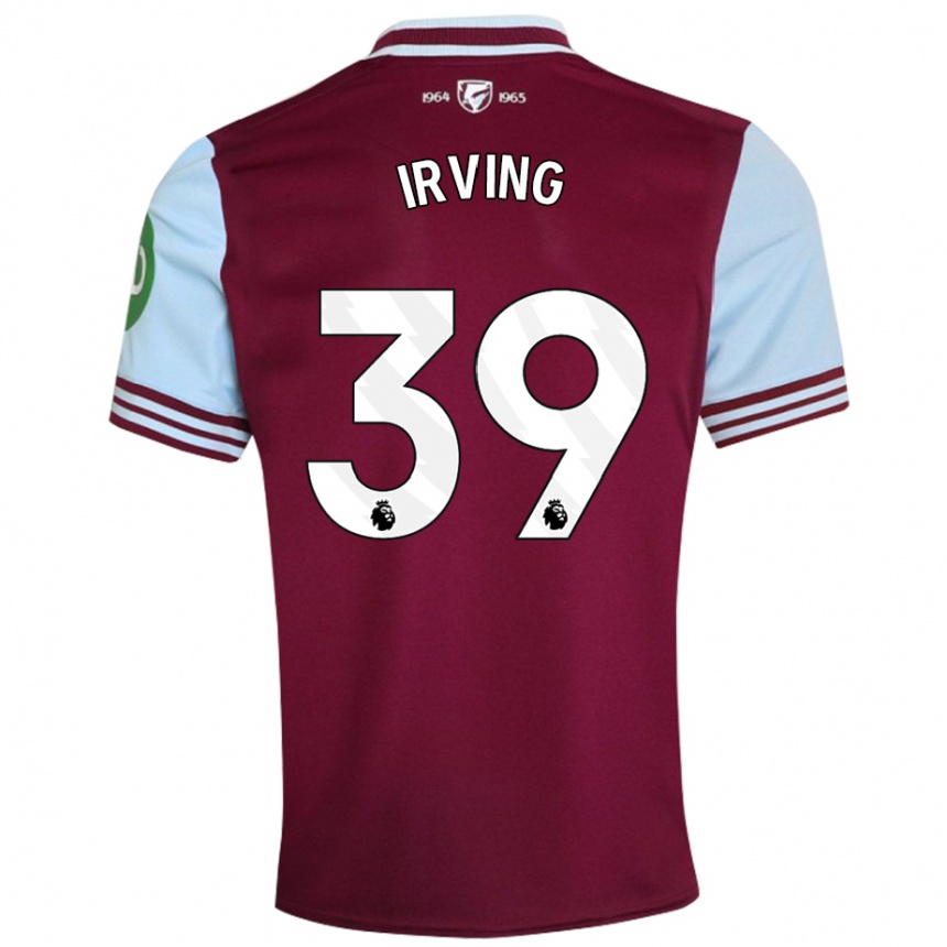 Niño Fútbol Camiseta Andy Irving #39 Rojo Oscuro 1ª Equipación 2024/25 Argentina