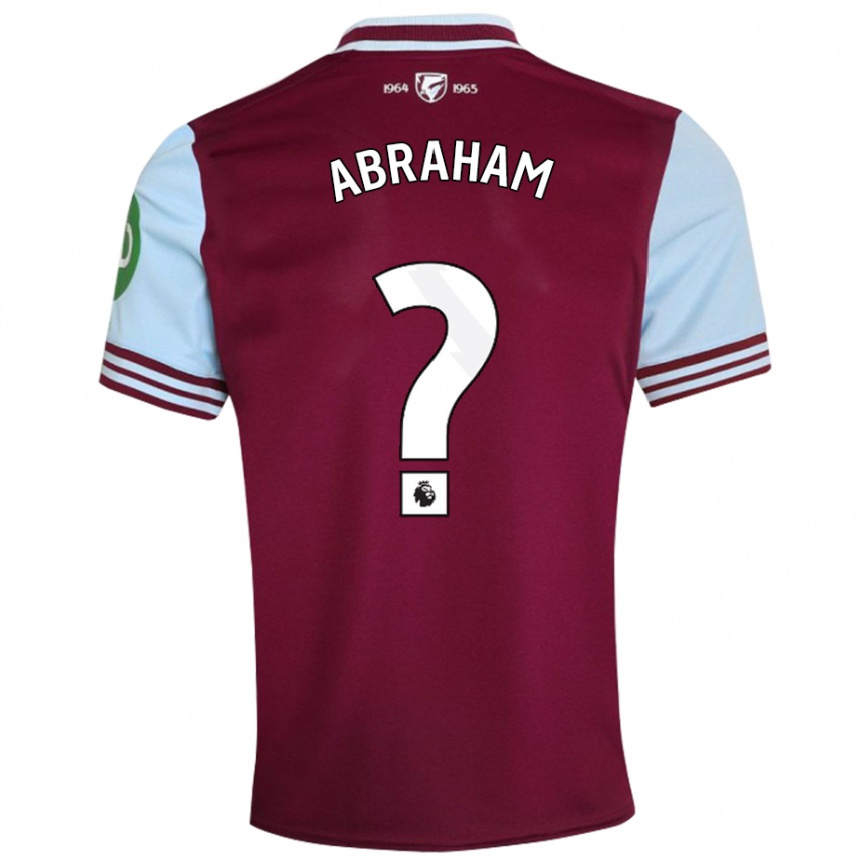 Niño Fútbol Camiseta Dondre Abraham #0 Rojo Oscuro 1ª Equipación 2024/25 Argentina