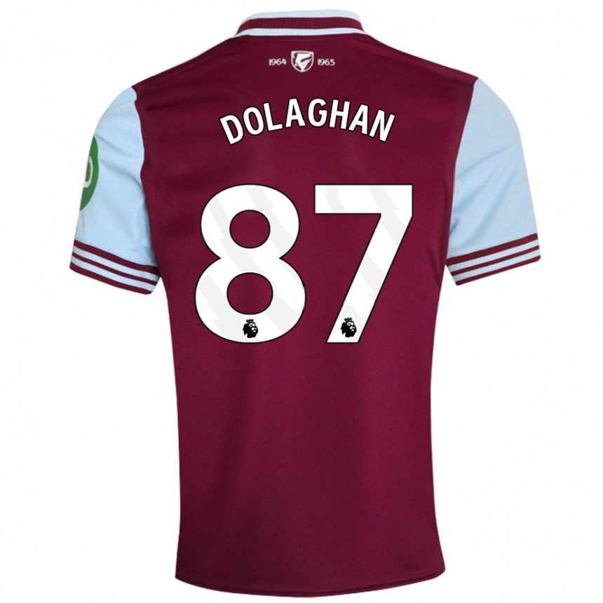 Niño Fútbol Camiseta Brad Dolaghan #87 Rojo Oscuro 1ª Equipación 2024/25 Argentina