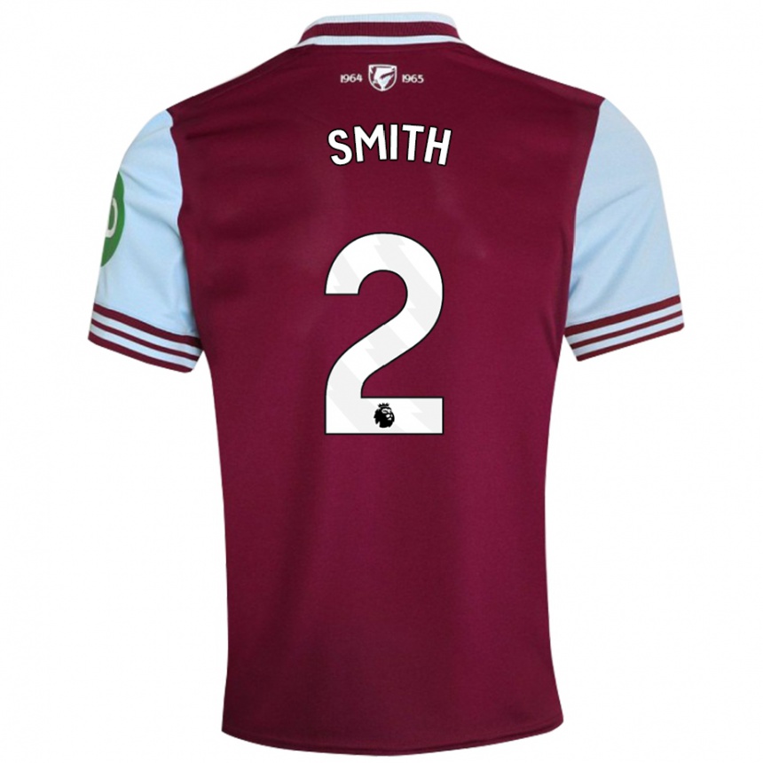 Niño Fútbol Camiseta Kirsty Smith #2 Rojo Oscuro 1ª Equipación 2024/25 Argentina