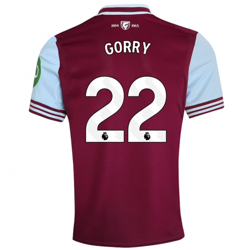 Niño Fútbol Camiseta Katrina Gorry #22 Rojo Oscuro 1ª Equipación 2024/25 Argentina