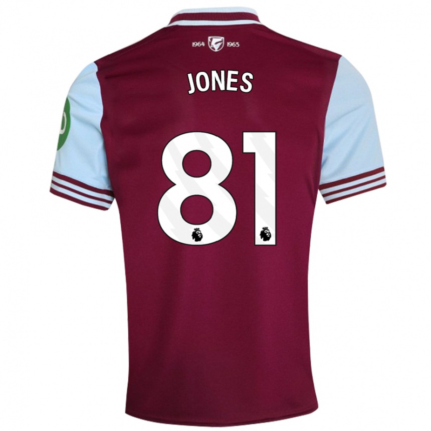 Niño Fútbol Camiseta Liam Jones #81 Rojo Oscuro 1ª Equipación 2024/25 Argentina