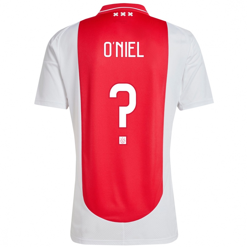 Niño Fútbol Camiseta Don O'niel #0 Rojo Blanco 1ª Equipación 2024/25 Argentina