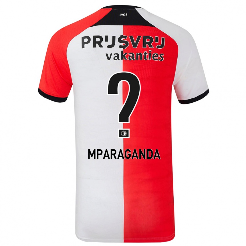 Niño Fútbol Camiseta Matthew Mparaganda #0 Rojo Blanco 1ª Equipación 2024/25 Argentina