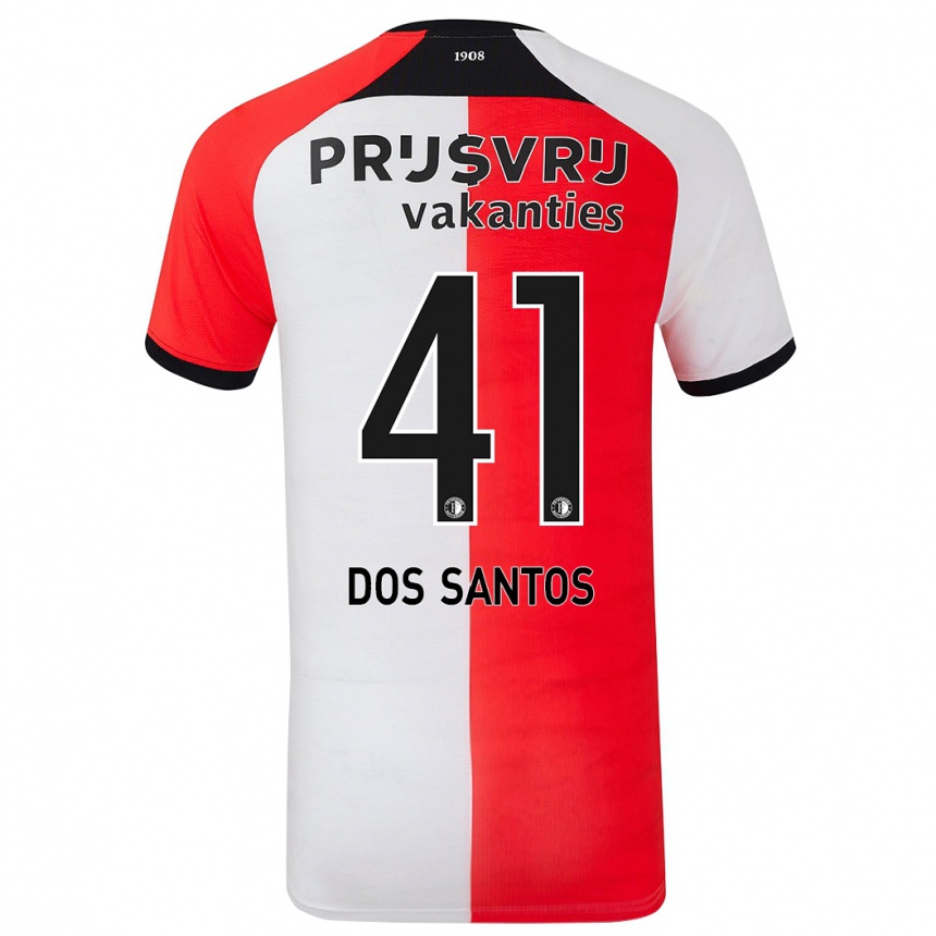 Niño Fútbol Camiseta Giuliany Ben-David Dos Santos #41 Rojo Blanco 1ª Equipación 2024/25 Argentina