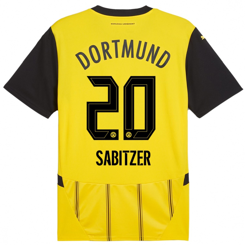 Niño Fútbol Camiseta Marcel Sabitzer #20 Amarillo Negro 1ª Equipación 2024/25 Argentina