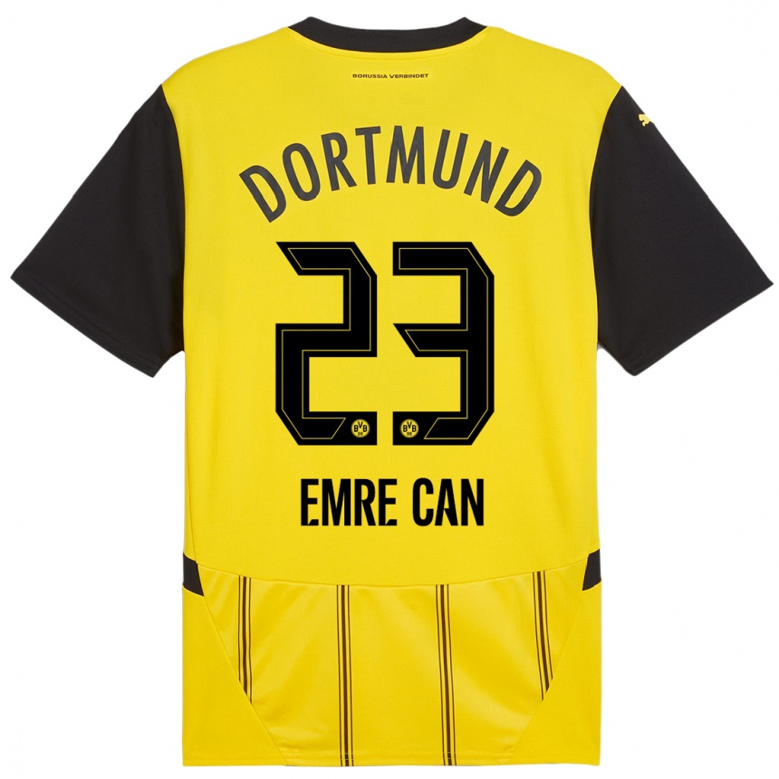 Niño Fútbol Camiseta Emre Can #23 Amarillo Negro 1ª Equipación 2024/25 Argentina