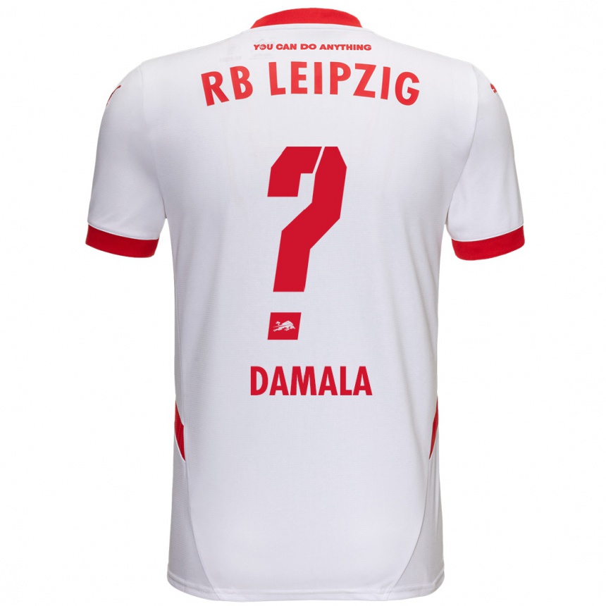 Niño Fútbol Camiseta Bilal Damala #0 Blanco Rojo 1ª Equipación 2024/25 Argentina