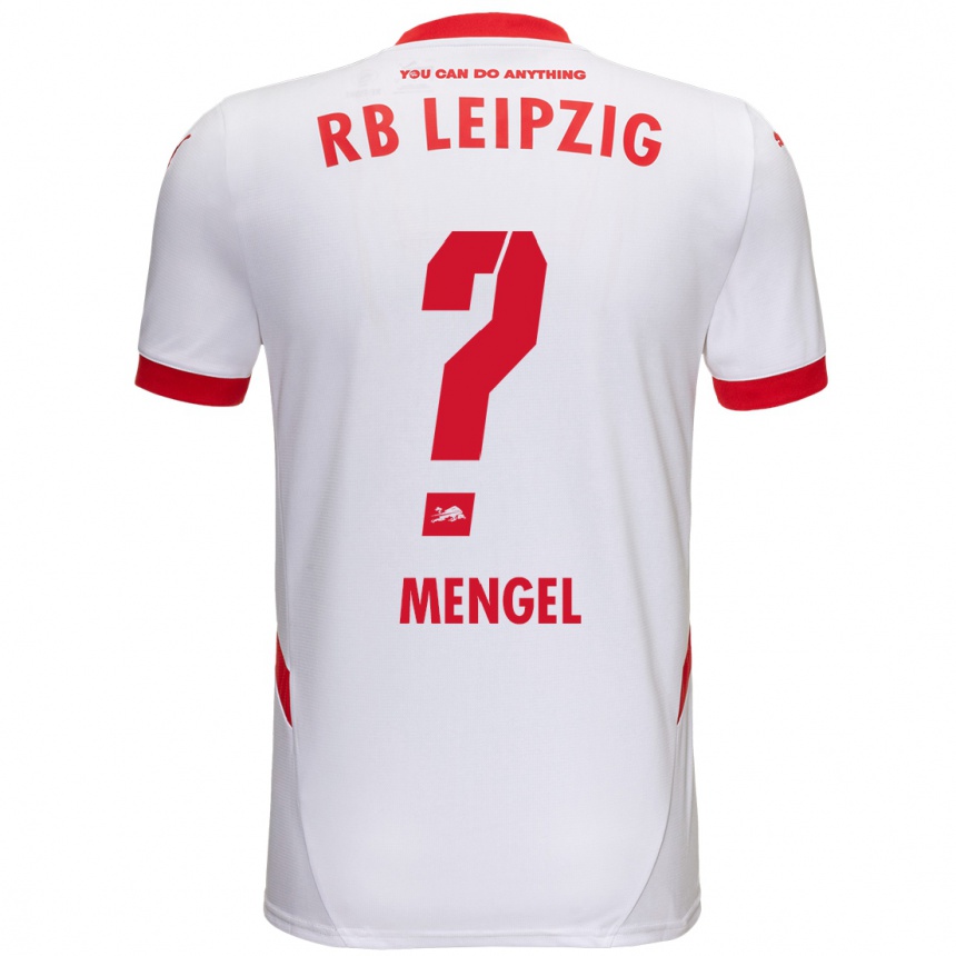 Niño Fútbol Camiseta Luca Mengel #0 Blanco Rojo 1ª Equipación 2024/25 Argentina