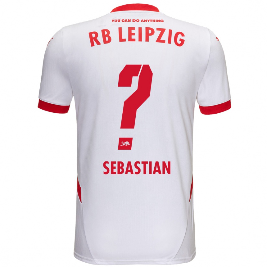 Niño Fútbol Camiseta Jordy Sebastian #0 Blanco Rojo 1ª Equipación 2024/25 Argentina