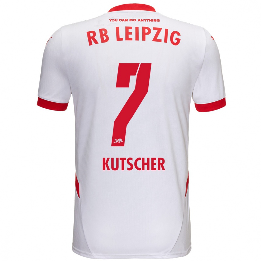 Niño Fútbol Camiseta Matthes Kutscher #7 Blanco Rojo 1ª Equipación 2024/25 Argentina