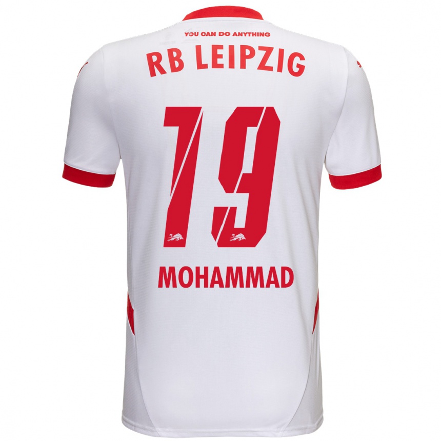 Niño Fútbol Camiseta Sammy Mohammad #19 Blanco Rojo 1ª Equipación 2024/25 Argentina