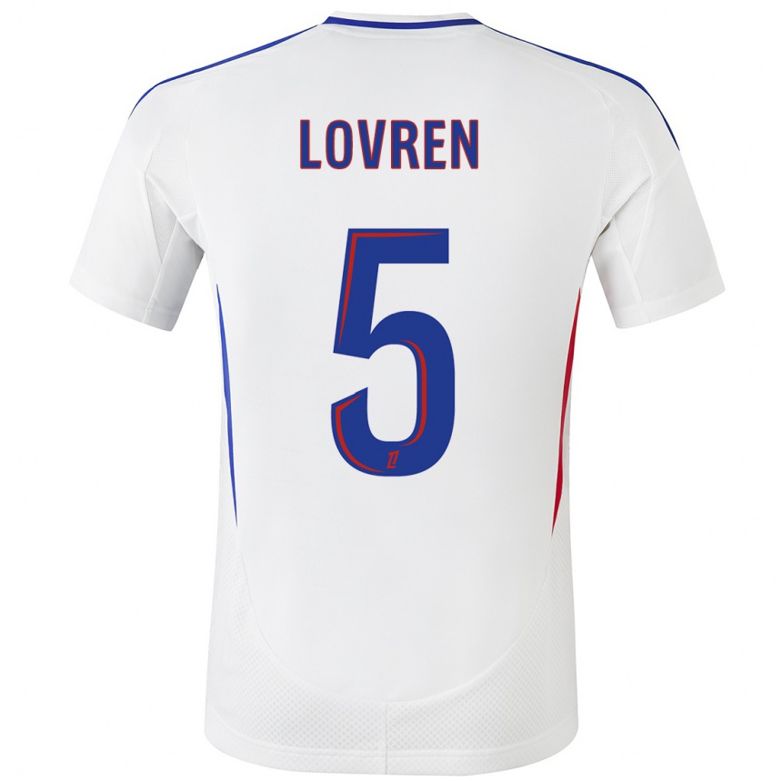 Niño Fútbol Camiseta Dejan Lovren #5 Blanco Azul 1ª Equipación 2024/25 Argentina