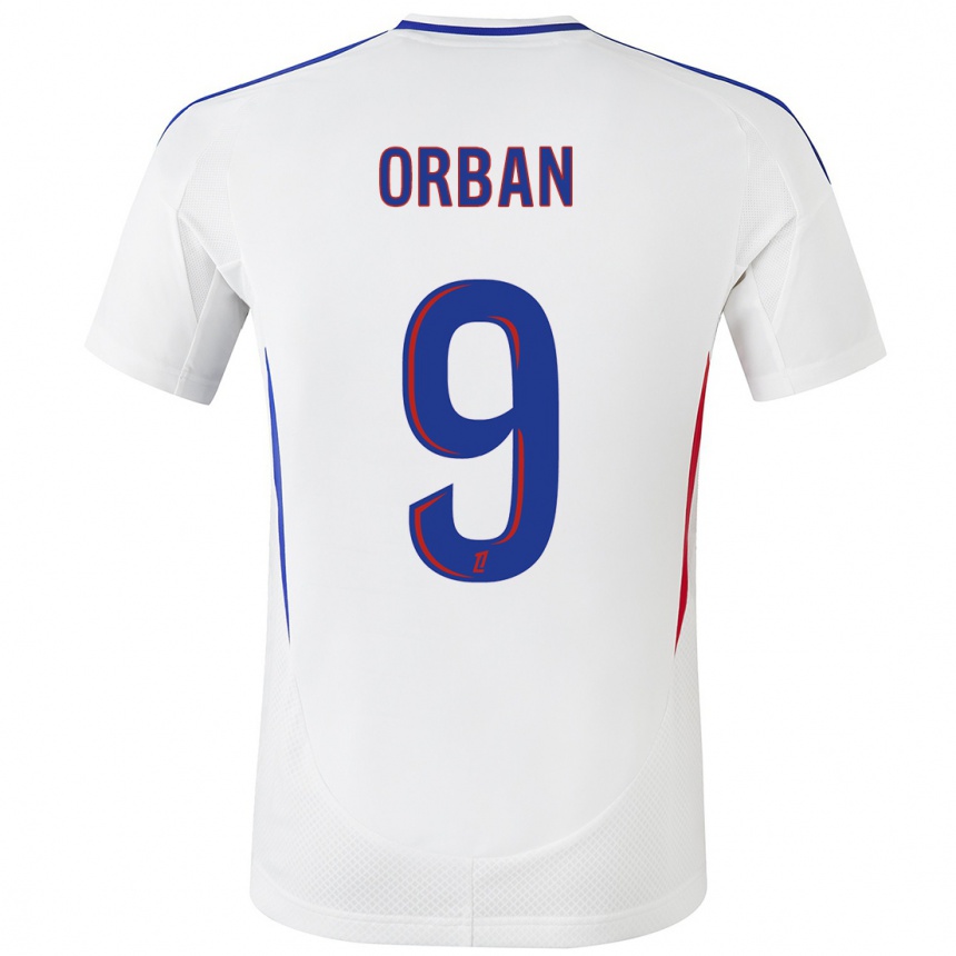 Niño Fútbol Camiseta Gift Orban #9 Blanco Azul 1ª Equipación 2024/25 Argentina