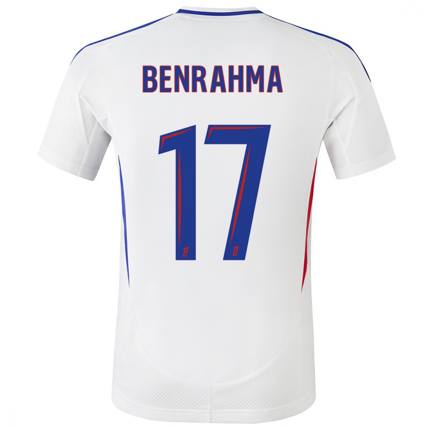 Niño Fútbol Camiseta Saïd Benrahma #17 Blanco Azul 1ª Equipación 2024/25 Argentina