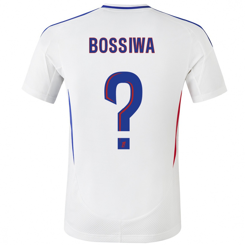 Niño Fútbol Camiseta Samuel Bossiwa #0 Blanco Azul 1ª Equipación 2024/25 Argentina