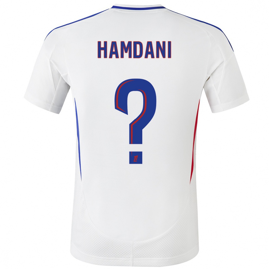 Niño Fútbol Camiseta Adil Hamdani #0 Blanco Azul 1ª Equipación 2024/25 Argentina