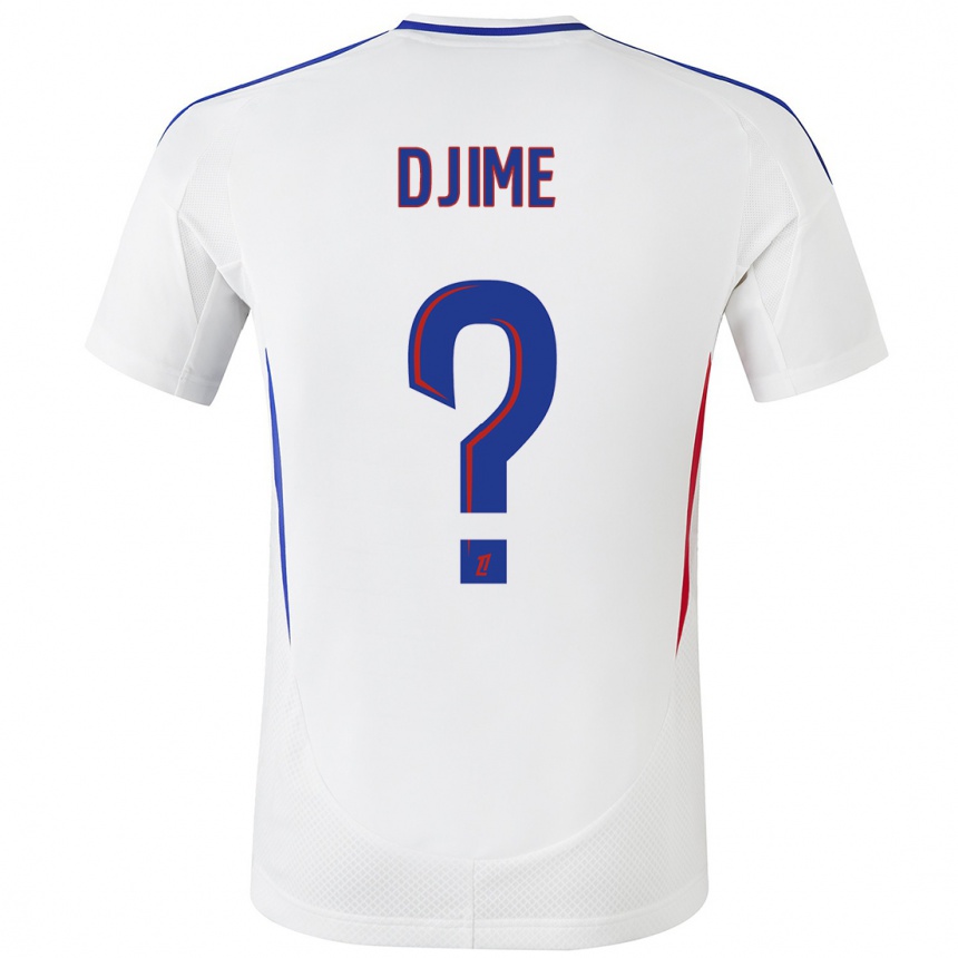 Niño Fútbol Camiseta Ahmed Djime #0 Blanco Azul 1ª Equipación 2024/25 Argentina