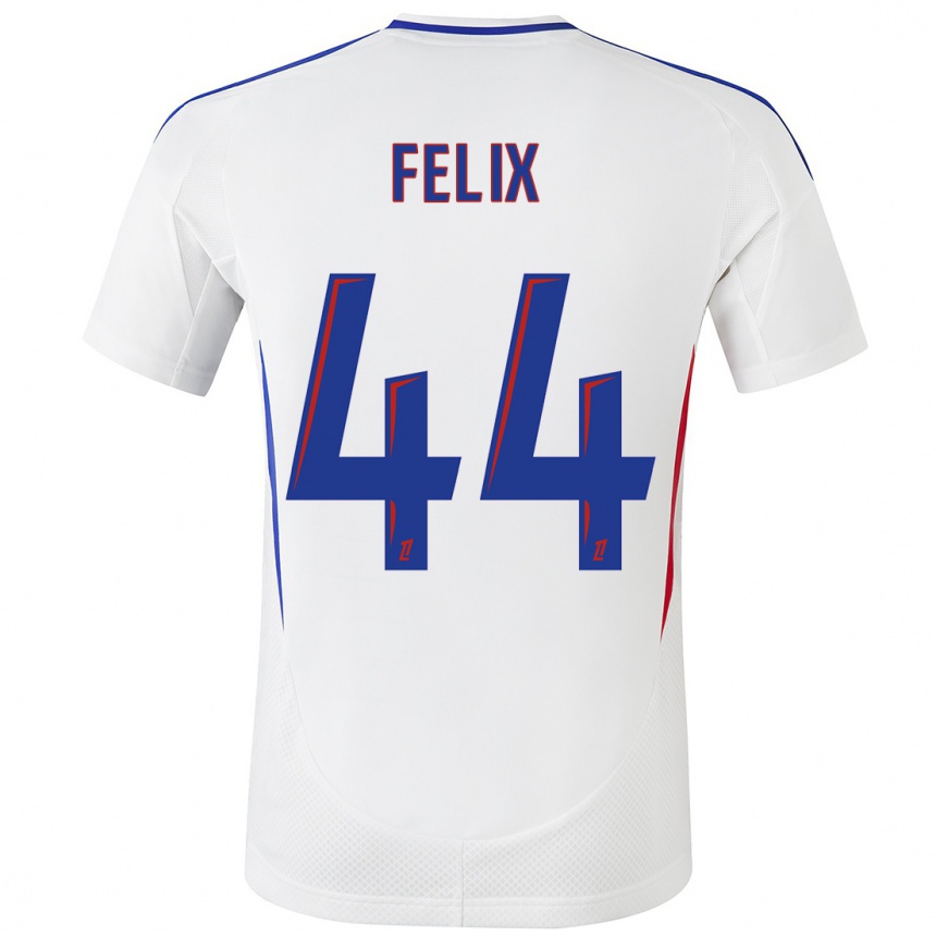 Niño Fútbol Camiseta Marley Felix #44 Blanco Azul 1ª Equipación 2024/25 Argentina