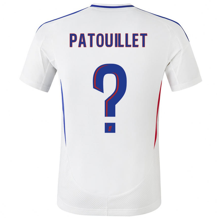 Niño Fútbol Camiseta Mathieu Patouillet #0 Blanco Azul 1ª Equipación 2024/25 Argentina