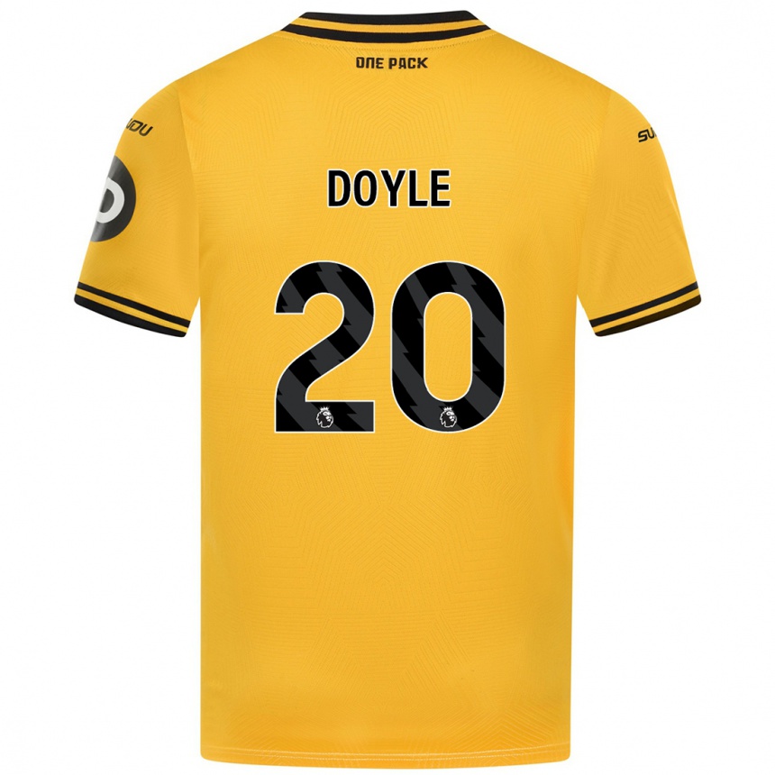 Niño Fútbol Camiseta Tommy Doyle #20 Amarillo 1ª Equipación 2024/25 Argentina