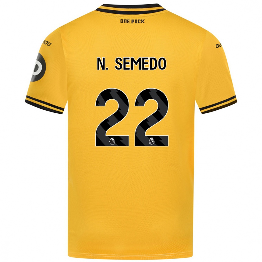 Niño Fútbol Camiseta Nélson Semedo #22 Amarillo 1ª Equipación 2024/25 Argentina