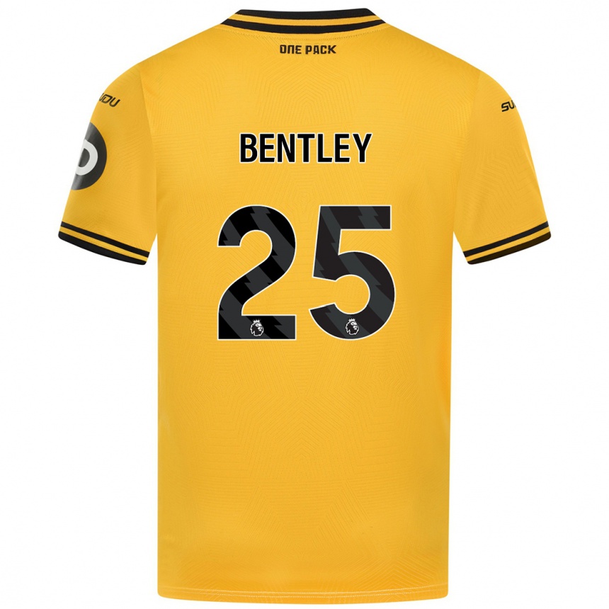 Niño Fútbol Camiseta Daniel Bentley #25 Amarillo 1ª Equipación 2024/25 Argentina