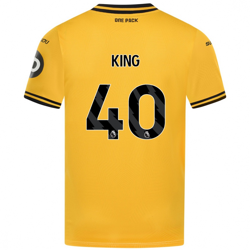 Niño Fútbol Camiseta Tom King #40 Amarillo 1ª Equipación 2024/25 Argentina