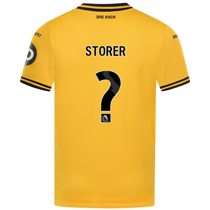 Niño Fútbol Camiseta James Storer #0 Amarillo 1ª Equipación 2024/25 Argentina