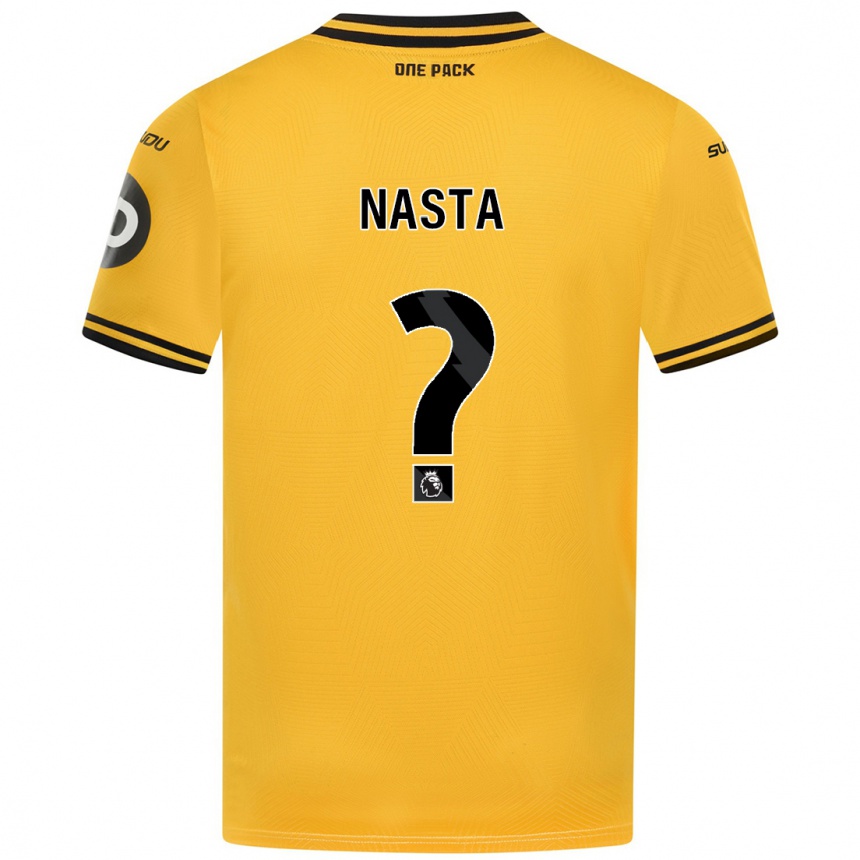 Niño Fútbol Camiseta Arthur Nasta #0 Amarillo 1ª Equipación 2024/25 Argentina