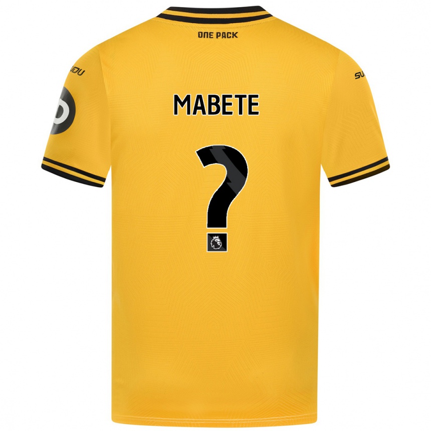 Niño Fútbol Camiseta Filozofe Mabete #0 Amarillo 1ª Equipación 2024/25 Argentina