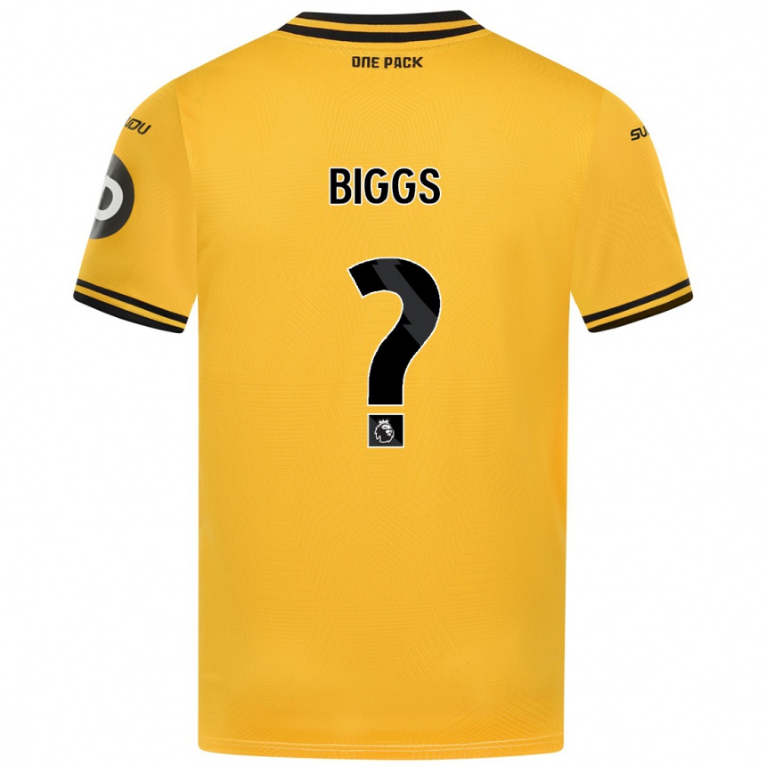 Niño Fútbol Camiseta Lennon Biggs #0 Amarillo 1ª Equipación 2024/25 Argentina