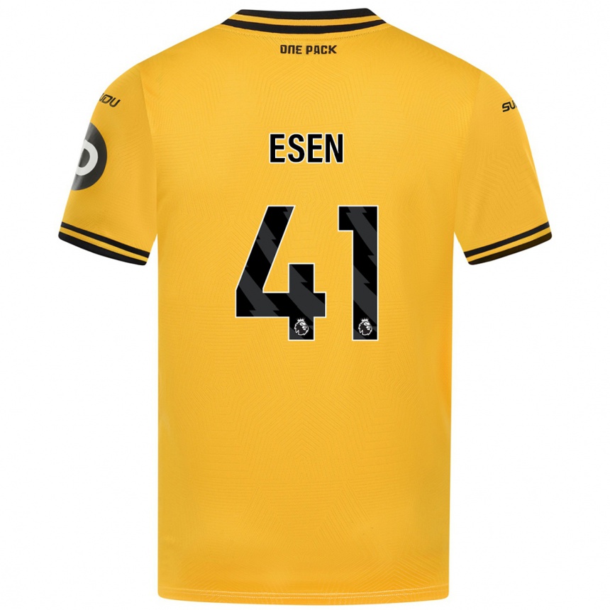 Niño Fútbol Camiseta Josh Esen #41 Amarillo 1ª Equipación 2024/25 Argentina