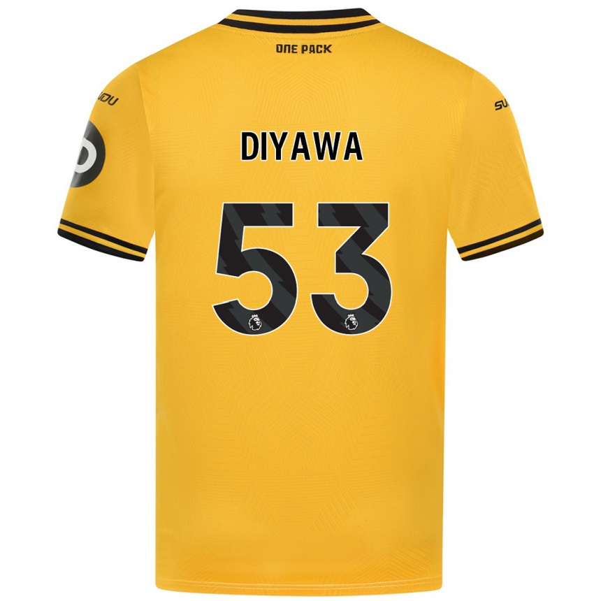 Niño Fútbol Camiseta Aaron Keto-Diyawa #53 Amarillo 1ª Equipación 2024/25 Argentina