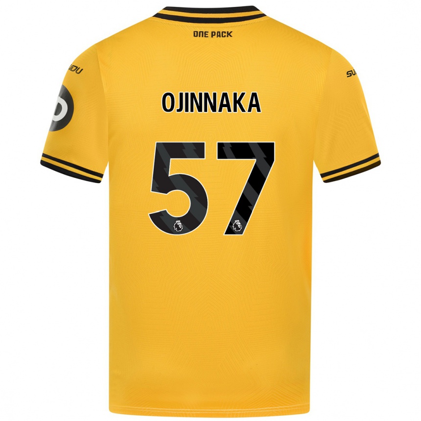 Niño Fútbol Camiseta Temple Ojinnaka #57 Amarillo 1ª Equipación 2024/25 Argentina