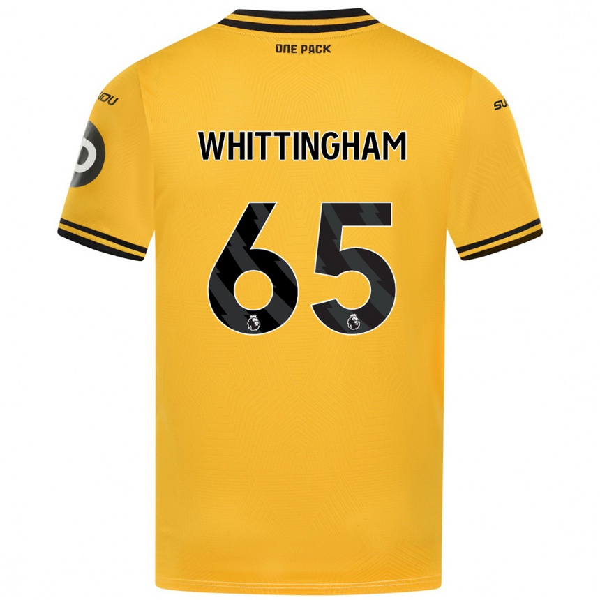 Niño Fútbol Camiseta Matthew Whittingham #65 Amarillo 1ª Equipación 2024/25 Argentina