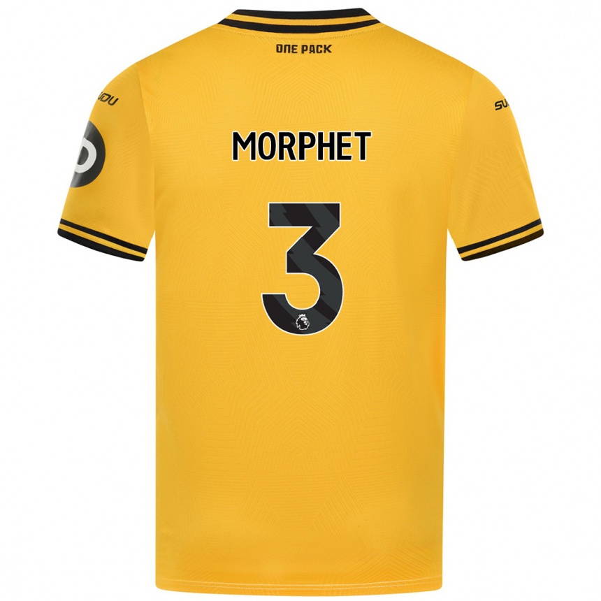 Niño Fútbol Camiseta Anna Morphet #3 Amarillo 1ª Equipación 2024/25 Argentina