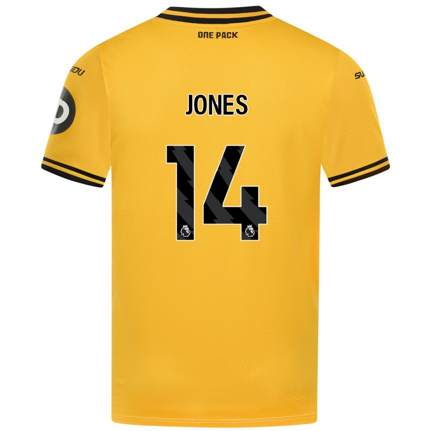 Niño Fútbol Camiseta Meesha Dudley-Jones #14 Amarillo 1ª Equipación 2024/25 Argentina