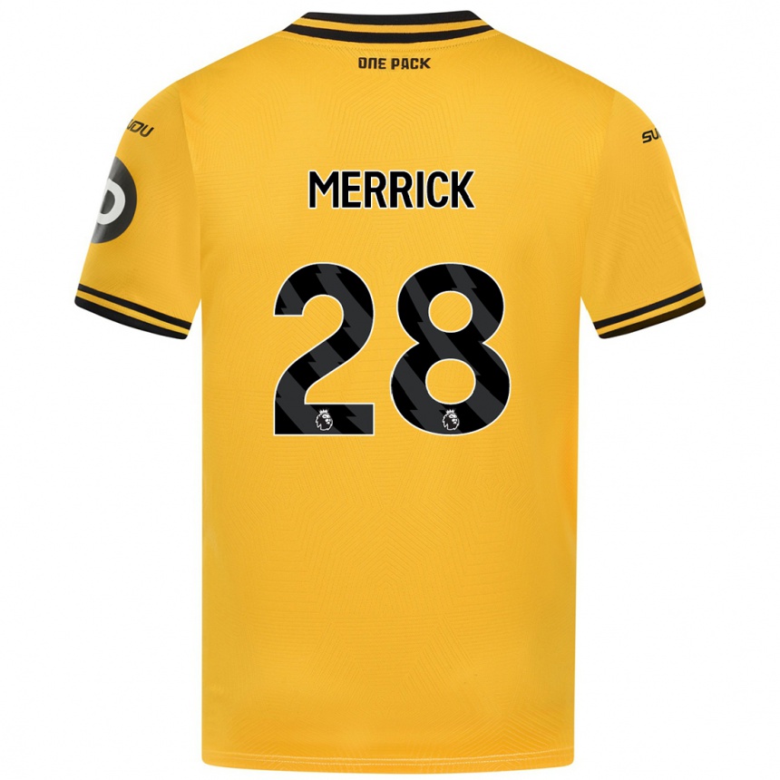 Niño Fútbol Camiseta Beth Merrick #28 Amarillo 1ª Equipación 2024/25 Argentina