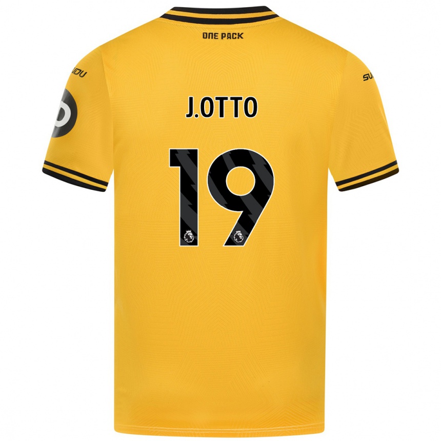 Niño Fútbol Camiseta Jonny Otto #19 Amarillo 1ª Equipación 2024/25 Argentina