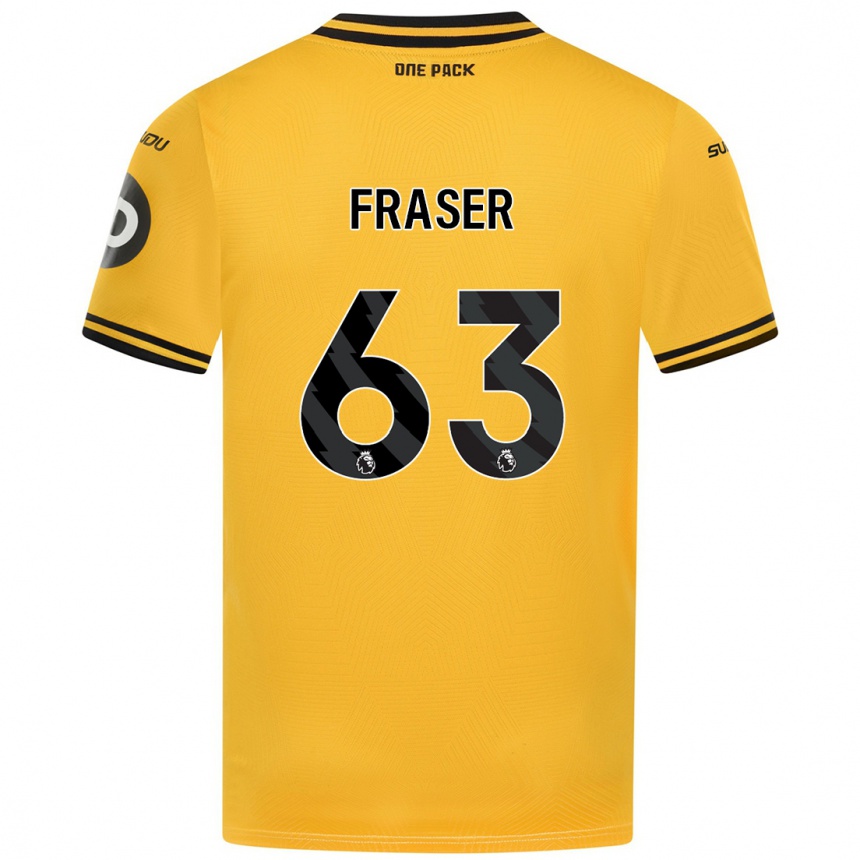 Niño Fútbol Camiseta Nathan Fraser #63 Amarillo 1ª Equipación 2024/25 Argentina