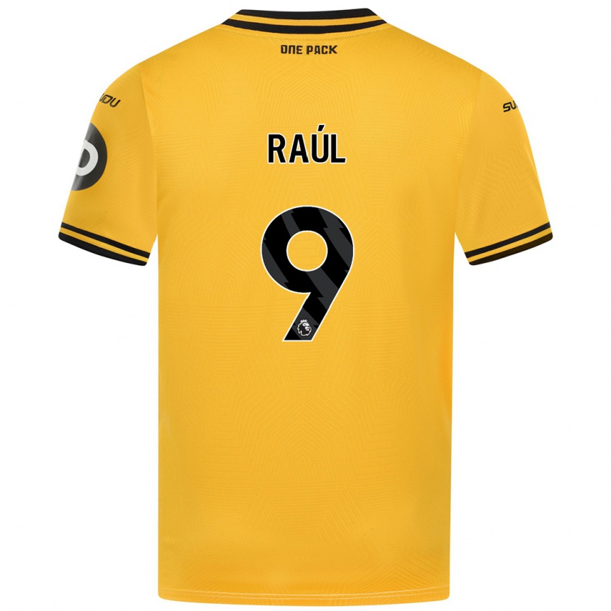 Niño Fútbol Camiseta Raul Jimenez #9 Amarillo 1ª Equipación 2024/25 Argentina